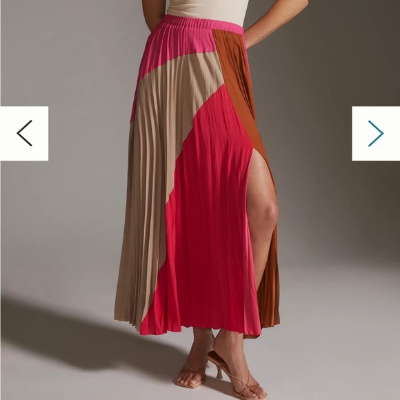 Dolan Left Coast from Anthropologie Colorblocked Maxi Skirt size large - Picture 10 of 13